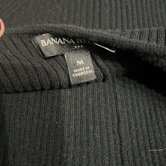 Black Sweater Midi Dress with Scoop back - Picture 4 of 6